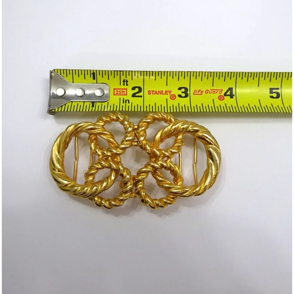 Gay Boyer Gold Tone Belt Buckle